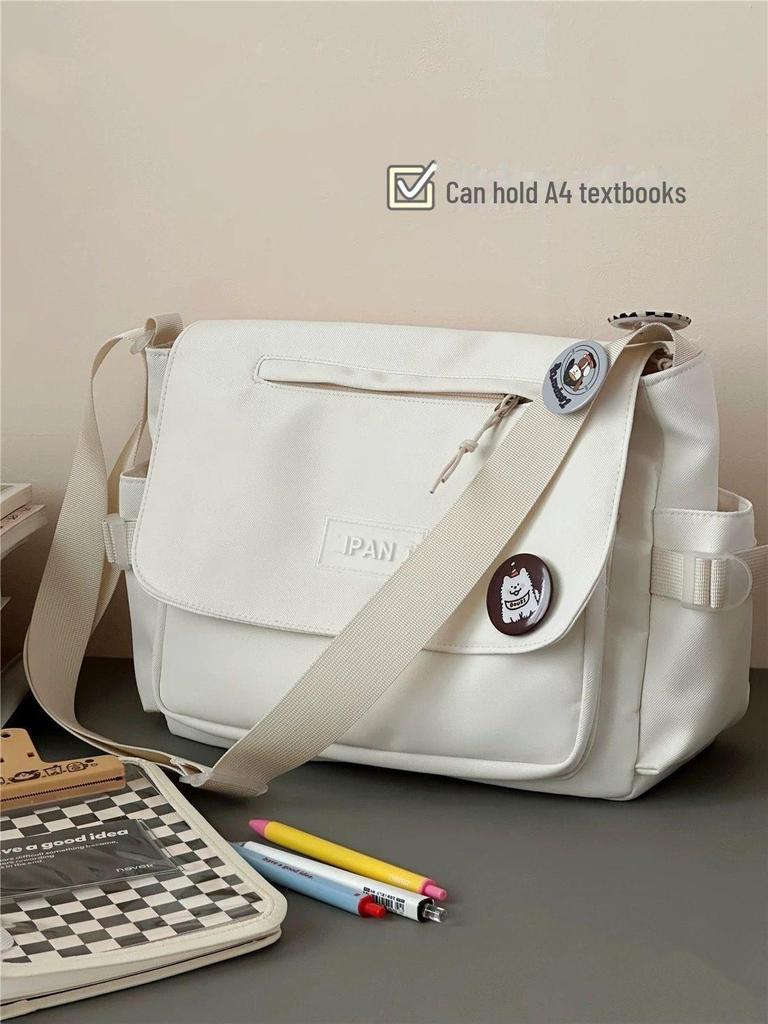 Повседневная студенческая сумка-мессенджер большой вместимости - в японском стиле, в корейском стиле