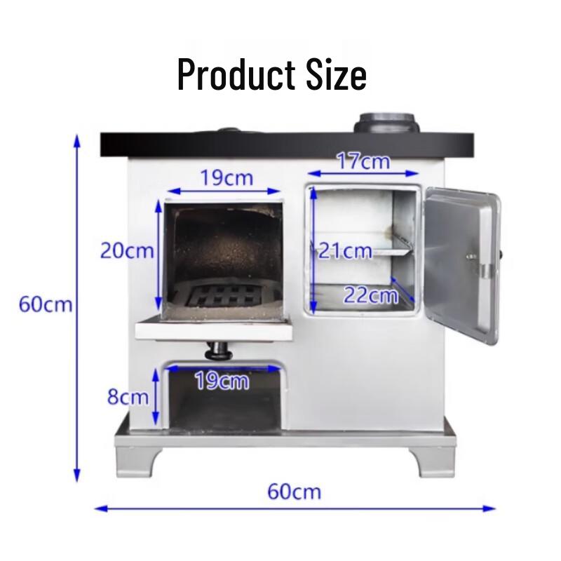 Beifu Portable Wood & Coal Heating Stove with Oven