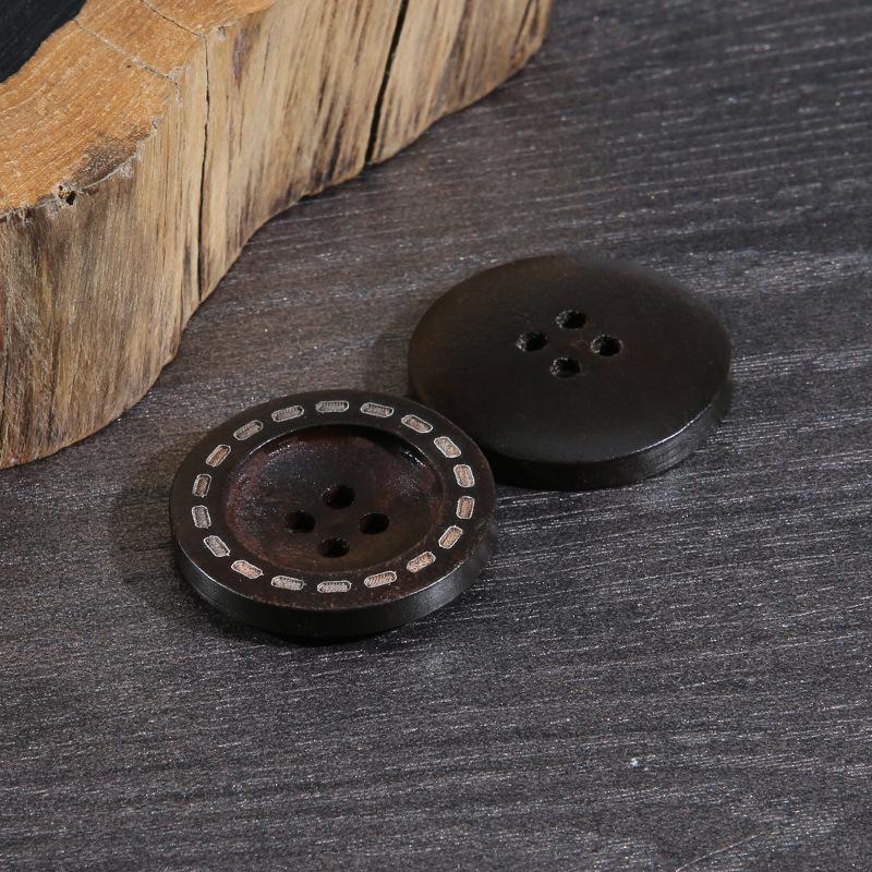 Solid Wood Clothes Buttons Men'S And Women'S Shirts Sweaters Jackets Button Accessories Children'S Coats Trench Coats Cardigan Wood Buttons