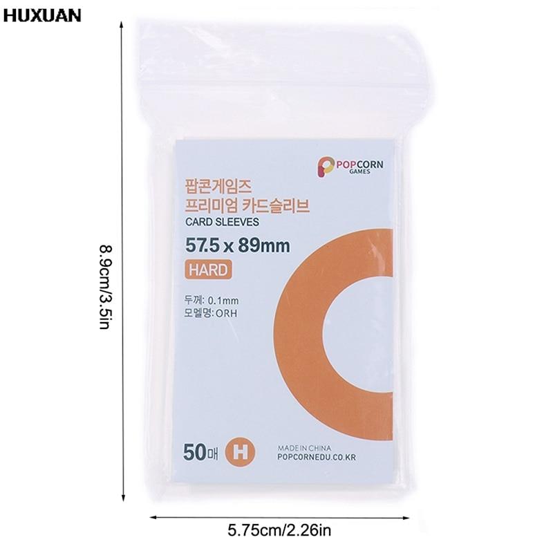 50 шт. Оригинальные корейские чехлы для карточек Photcards Clear Protector Kpop Shield Board Games Tarot Cards Photocard Protector Film