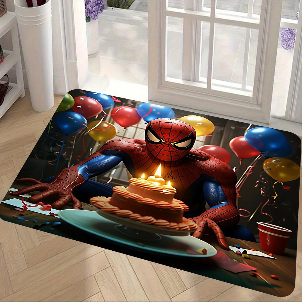 1pc Marvel Spider for Man Themed Door Mat Rug Perfect for Valentine's Day Birthday and Various Holiday Gifts Suitable for Home