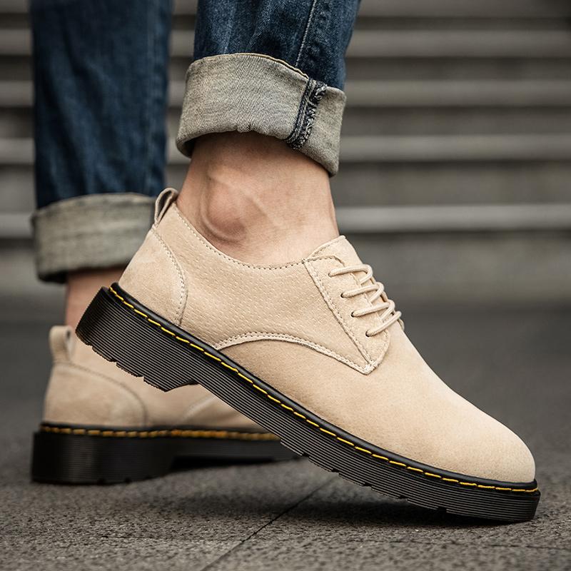 Классические замшевые оксфорды для мужчин, удобная повседневная обувь на плоской подошве, мокасины, мужская обувь