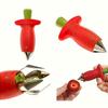 1pc Fruit Leaf Remover Strawberry Huller Metal Tomato Stalks Plastic Remover Gadget Strawberry Hullers Kitchen Gadgets