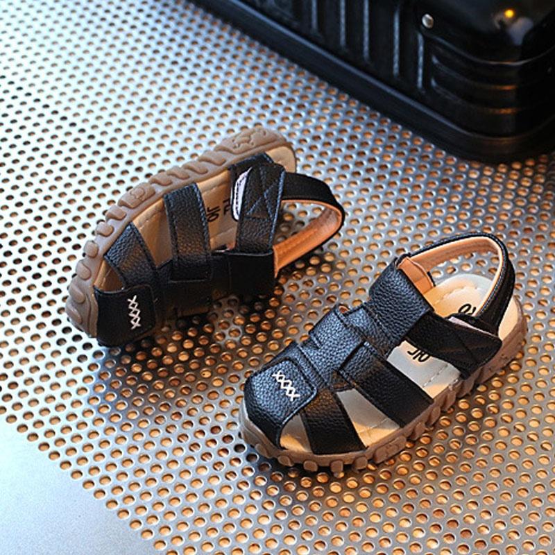 2024 Весна и Лето Новые Модные Детские Сандалии Для Мальчиков Детская Пляжная Обувь