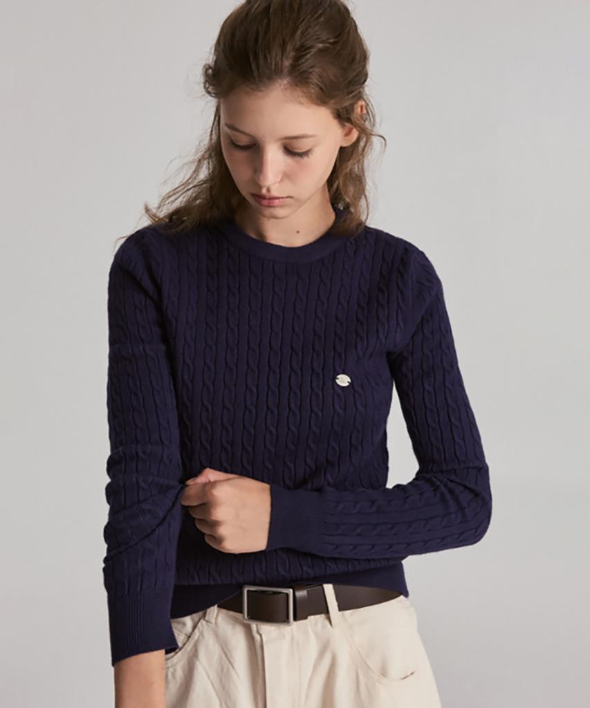 LESATELIER Noah Cable Knit (Navy)