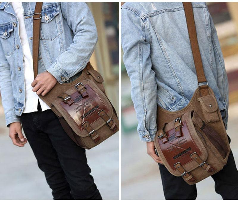 Военный винтаж из настоящей кожи наплечные сумки