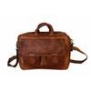 Мужская коричневая сумка через плечо из натуральной козьей кожи {винтаж} Портфель для ноутбука
