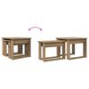 Coffee Table Set 2 pcs Artisan Oak Wood Based Material