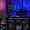 400 LED RGB Smart Curtain Garland Light APP Remote Control DIY Text Pattern Scene Led String Lights Christmas Wedding Holiday