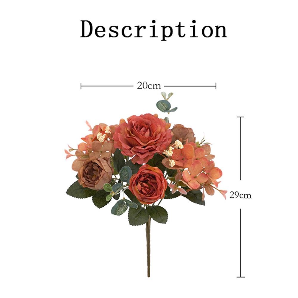 Шелковый пион Искусственные цветы Поддельный букет Декор для свадебной вечеринки