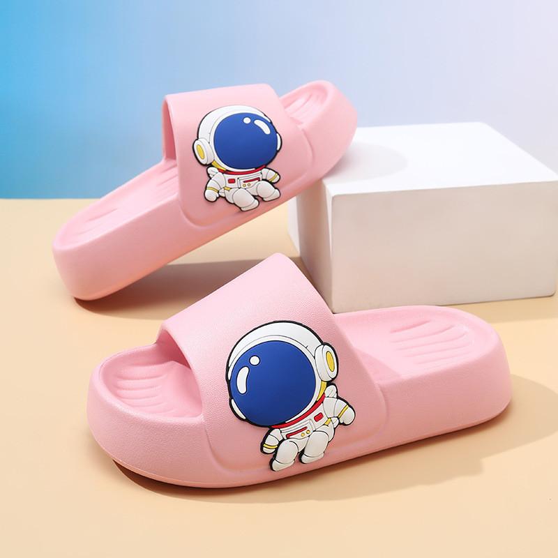 Удобные детские тапочки из ЭВА с мультяшным дизайном для мальчиков и девочек для летней носки