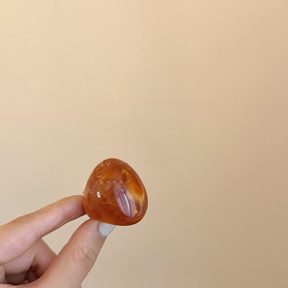 Кольцо из прозрачной смолы цвета Мелард, шарм, неровное кольцо, креативное акриловое геометрическое кольцо, для девушек