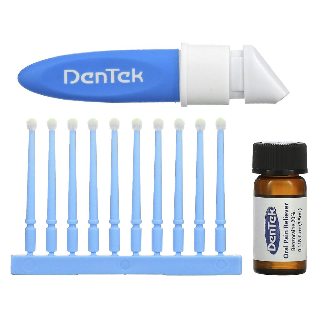 DenTek Мгновенное облегчение боли, максимальная сила, чистая мята, 1 комплект