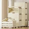Folding Storage Cabinet Wardrobe Storage Box Living Room Kids Toys Placement Storage Cabinet 1/2/3/4//5/6 Layers