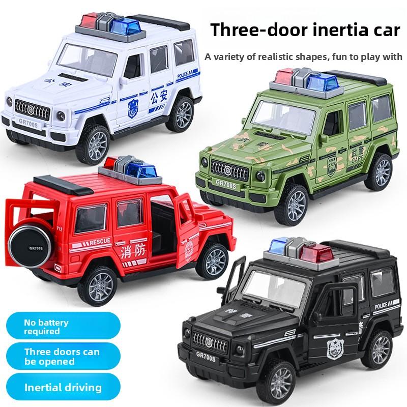 Детская инерционная полицейская машина игрушка для мальчика симуляция внедорожника ударопрочная модель пожарной машины подарок