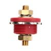 38in Thru Panel Battery Terminal 250A Zinc Alloy Brass Universal for Car RV Boat Yacht Red