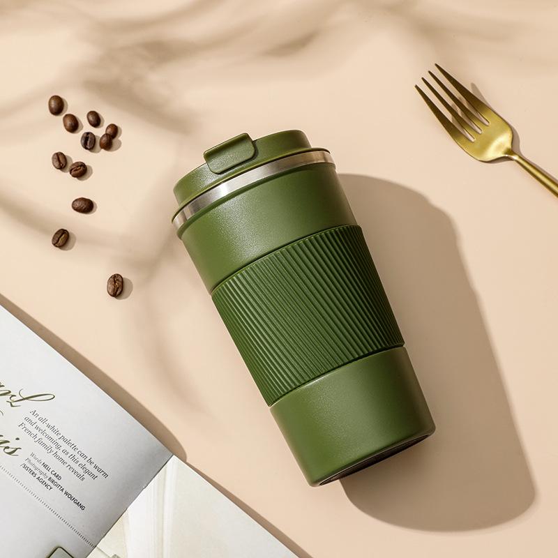 380 мл/510 мл Двойная кофейная чашка из нержавеющей стали 304 Кружка-термос для кофе Герметичная нескользящая автомобильная термос для путешествий Термальная чашка для кафе Copo Бутылка для воды