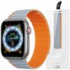Magnetic Strap Apple Watch Se, 9, 8, 7, 6, 5, 4, 3, 2, 1 (41, 40, 38mm) Dux Ducis Strap (Ld Version) - Gray-Orange