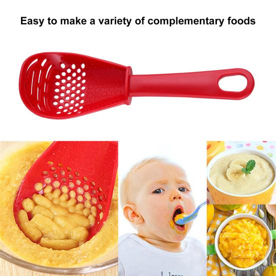 Совок для пресса для чеснока, многофункциональная термостойкая полипропиленовая пластиковая легкая шумовка, кухонная лопатка с прорезями