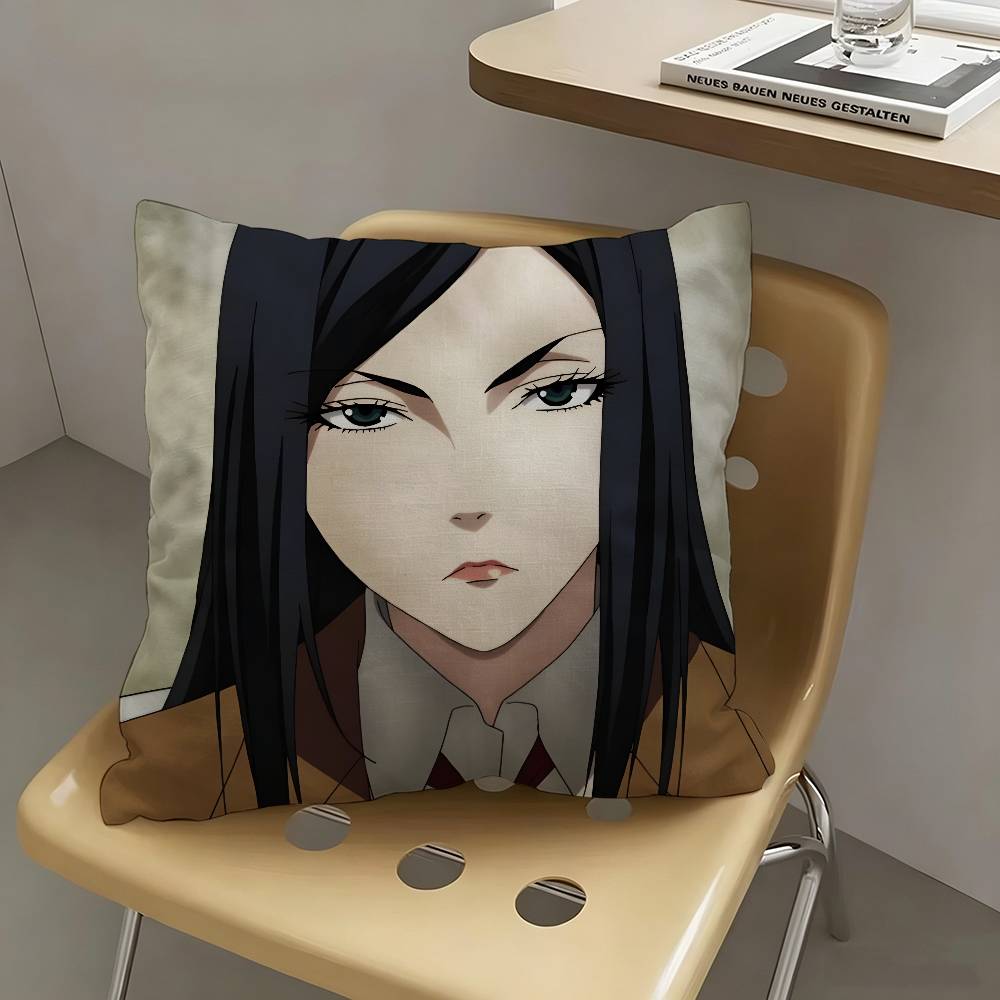 1pc Mari Kurihara Prison School Pillow Case Fashion Square Pillowcase Bedroom Sofa Room Ins Decoration Leisure