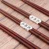 Pairs Reusable Cooking Home Restaurant Wood Dinnerware Sushi Chopsticks Tableware Wooden Chopsticks