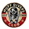 Vintage Aluminum Muff Divers Club Decorative Sign 8" Round Metal Tin Wall Mount Plaque Humorous Multipurpose Decor for Man Cave