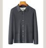 Machine washable fine spun wool - autumn simple and luxurious knitted cardigan men's thin sweater jacket
