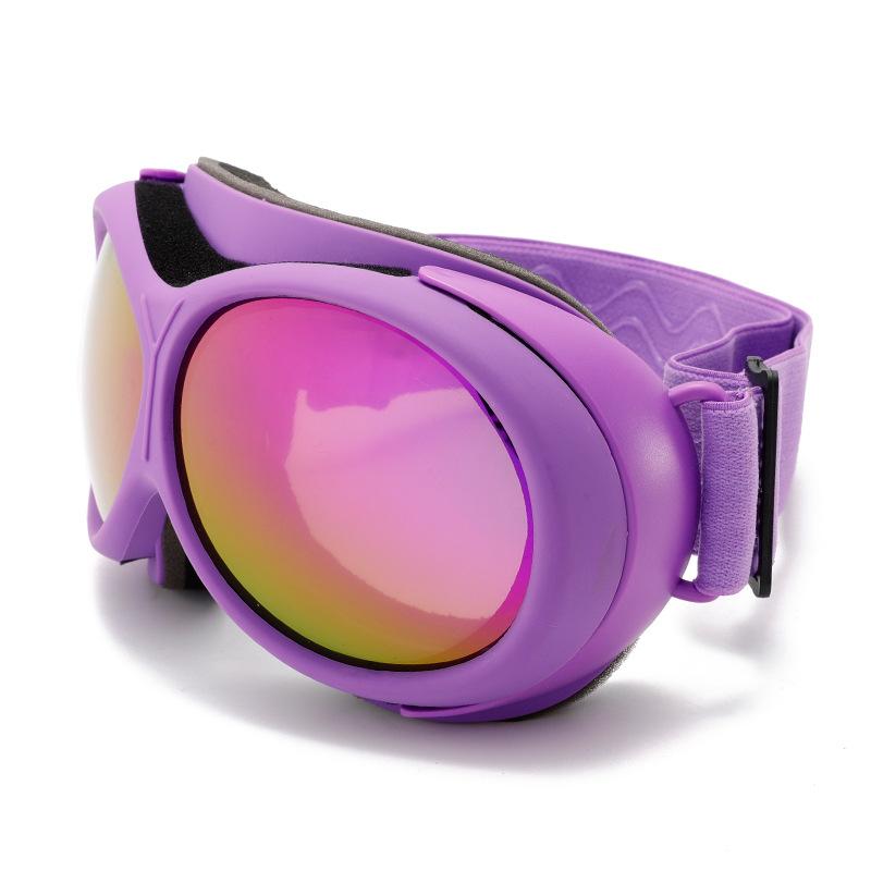 Latest adult double-layer anti-fog colorful round frame ski goggles outdoor sports snow wind and eye protection mountaineering snow