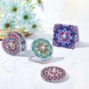 1 Set DIY Diamond Painting Mirror Exquisite Elegant Bright Colored Foldable Mini Makeup