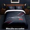 Nissan GT-R Design Bed Bedding Set 1 Duvet Cover + 2 Pillowcases Soft Breathable Household Bed Linens