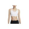Swoosh Medium Support Dri-FIT Sports Bra With Front Zipper Women Sports Bra White FN2732-100