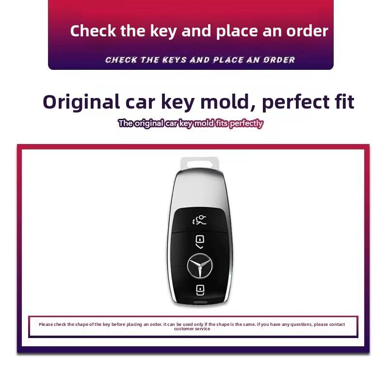QOK3 For Mercedes Benz A C E S G GLS Class W177 W205 W213 W222 G63 X167 Car Smart Key Case Cover Bag Fob Shell