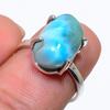 Кольцо из стерлингового серебра 925 пробы с драгоценным камнем Natural Republic Larimar S.7 k3V76