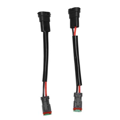 2 шт. DT Female to H11 Male Conversion Wire Cable Adapter Водонепроницаемый для светодиодной рабочей лампы Light Bar