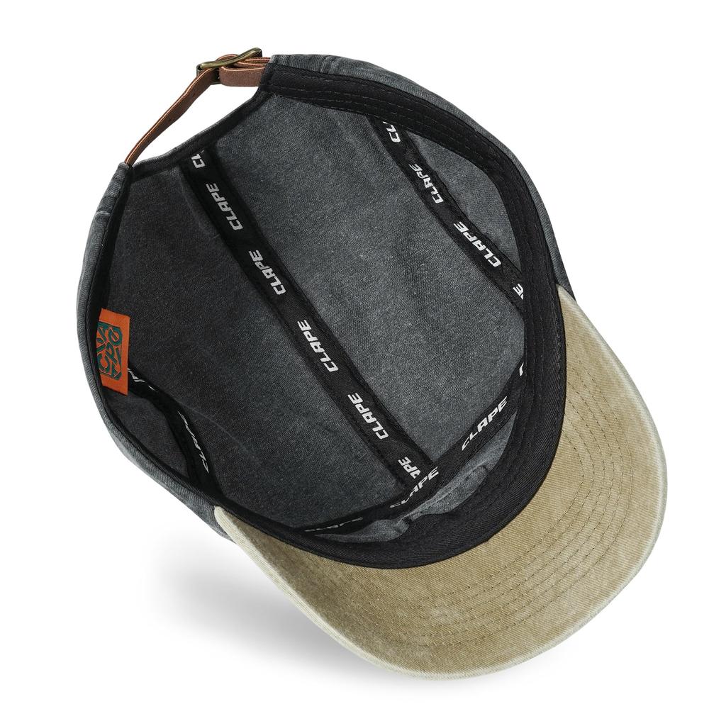 Clape Adjustable Short Brim Baseball Outdoor Stylish Baseball Sports UV Protection Men's 5-Panel Cap, Cotton, Fashion, Cap, Cap, (Black, CLSB05)