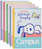Sunstar Stationery Snoopy Campus S2637618 Тетрадь, в точку, в линейку, 5 штук,