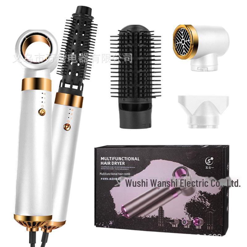 Расческа с горячим воздухом 5 в 1: Выпрямитель для волос, автоматические щипцы для завивки и большой инструмент для завивки