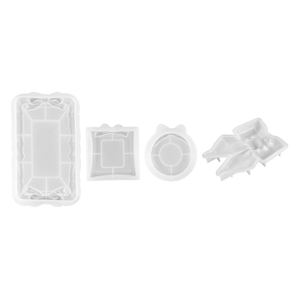 Прямоугольный лоток для хранения, силиконовая форма, пустые формы для литья из смолы, украшение для дома