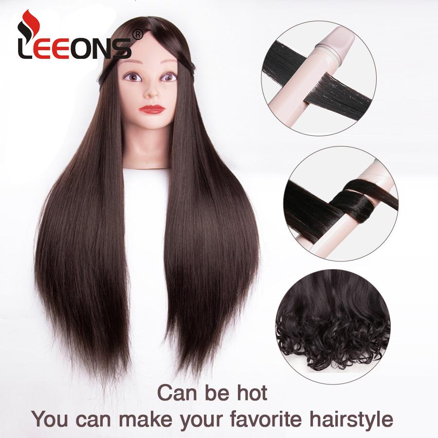 Голова манекена 65 см с тренировочной головкой для волос, парикмахерская, 7 стилей, тренировочная головка для причесок, бесплатный подарок