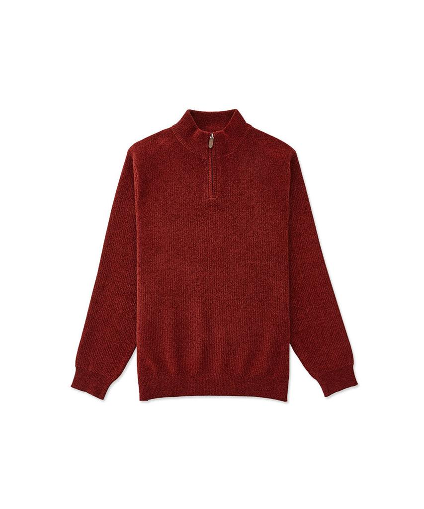 STCO Diems Chenille Half-Zip Knit Orange (Classic Fit)_Dktua03Cso