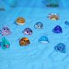 Cartoon Ocean Animal Miniature Figurines Cute Mini Ocean Animal Statue  Desk Accessories