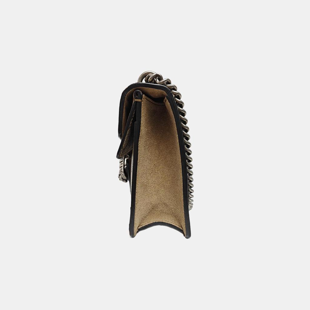 [Pre-Owned] Dionysus Tiger Head Buckle Logo Chain Shoulder Bag Canvas Crossbody Mini - Very Good #10E2MZC