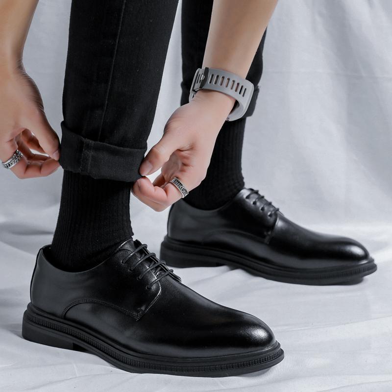 Business Men's Leather Shoes Classic Gentleman Design Style Outdoor Leisure Business Party Office and Wedding Groom's Shoes New