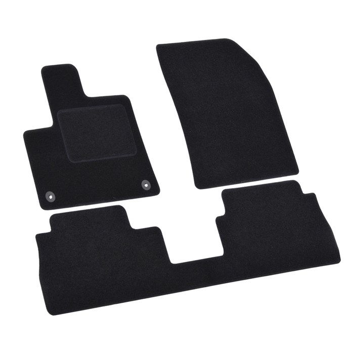 Tapis De Sol - Mustang MachE - Velours Noir - Sur Mesure - 3 Pièces