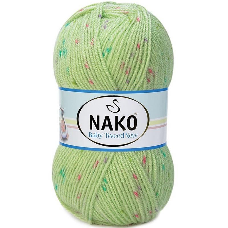 Трикотажная пряжа Nako Baby Tweed New Premium, 4 шара, 230 метров (100гр)-Мяч для ручного вязания - Разноцветный - Хобби - Акриловый жилет премиум-класса - Шарф - Шапочка - Пинетки - Сделай сам