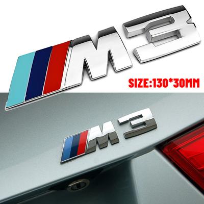 3D ABS Хром Логотип M3 M5 Эмблема Значок на Заднюю Крышку Багажника Автомобиля Для M Sport Performance M1 M2 M3 M4 M4 M5 M6 M7 Наклейка Аксессуары