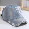 Women's Baseball Cap Rhinestone Fashion Versatile Summer Sunscreen Shade Sun Hat Diamond Stage Cap