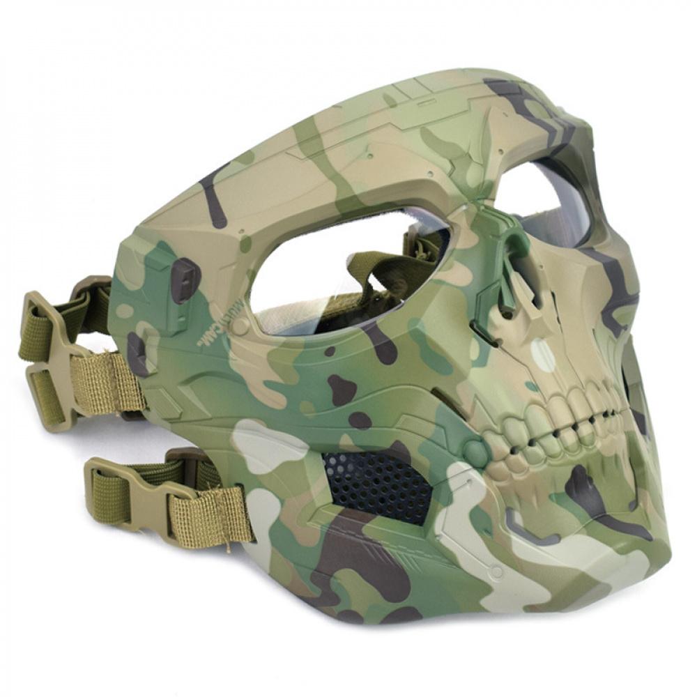 CS Wargame Protective Tactical Helmet Mask Set Halloween Party Scary Skull Messenger Horror Mask for Cosplay Game