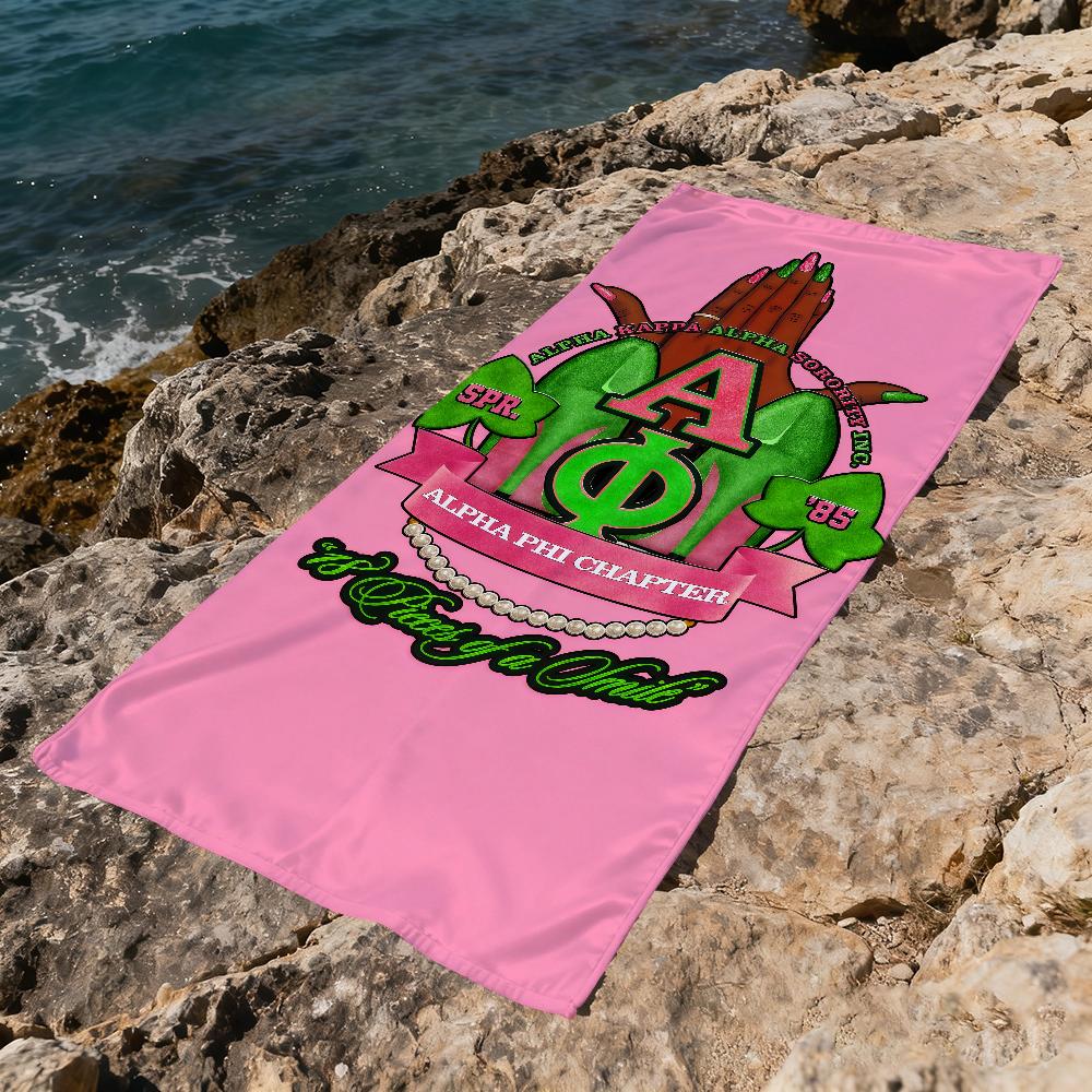 A-alpha-a K-kap-pa Towel Large A-alpha Quick-Drying Microfiber soft Beach Towel for Travel Fitness Sauna Bathing Camping