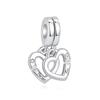 Original 925 Sterling Copper Charms Family Tree Love Heart Mom Pendant Beads Fit Brand Bracelets Necklaces Women DIY Zircon